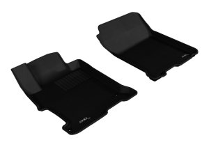 Honda Accord Floor Mat Set - Front - 3D MAXpider - KAGU - Black - `13-`17